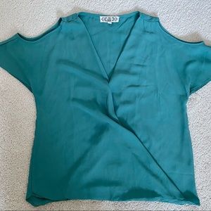 Pink Rose cold shoulder blouse